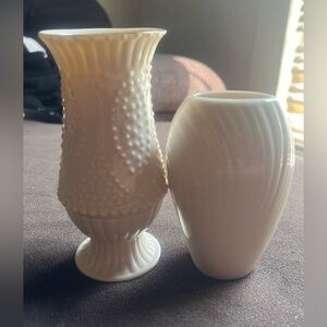 2 small Lenox vases